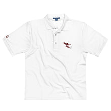Load image into Gallery viewer, Charro Polo in White, Black with Red Polo