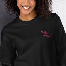 Load image into Gallery viewer, Charro Sweater in Black, White with Pink Logo