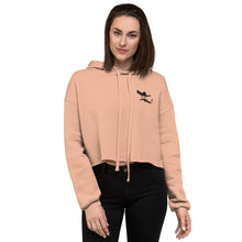 Load image into Gallery viewer, Crop Hoodie in Green, Peach, Gray