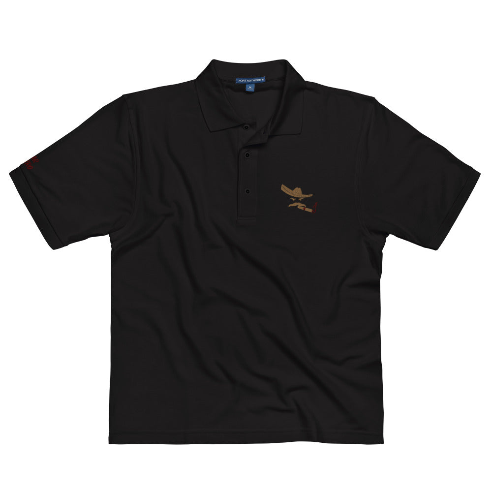 Charro Black or White Polo with California Gold Logo