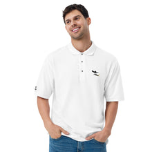 Load image into Gallery viewer, Charro Polo in White with Black Logo
