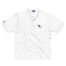 Load image into Gallery viewer, Charro Polo in White with Black Logo
