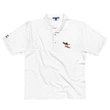 Load image into Gallery viewer, Charro Polo in White, Black with Red Polo
