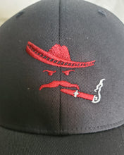 Load image into Gallery viewer, FlexFit Red Embroidered Charro Cap
