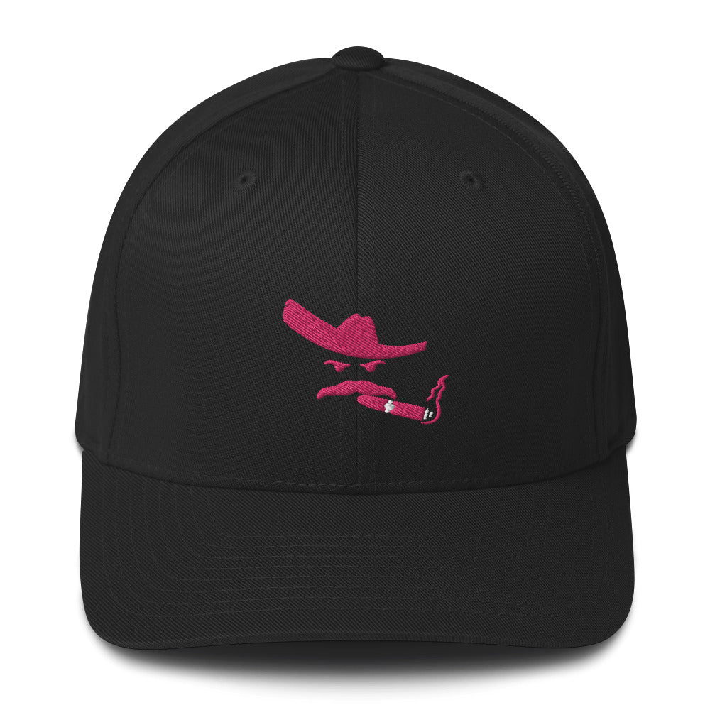 FlexFit Blk/Wht Pink Cigar Charro