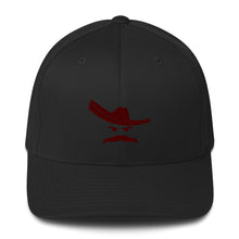 Load image into Gallery viewer, No Cigar FlexFit Red Embroidered Charro Cap
