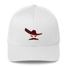 Load image into Gallery viewer, No Cigar FlexFit Red Embroidered Charro Cap
