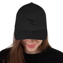 Load image into Gallery viewer, FlexFit Blk Embroidered Charro Cap
