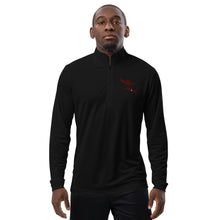 Load image into Gallery viewer, Adidas Half Zip Up in Black, White, Gray, Navy with Red Logo
