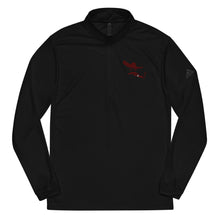 Load image into Gallery viewer, Adidas Half Zip Up in Black, White, Gray, Navy with Red Logo
