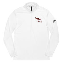 Load image into Gallery viewer, Adidas Half Zip Up in Black, White, Gray, Navy with Red Logo
