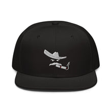 Load image into Gallery viewer, Snapback WHT Embroidered Charro Cap
