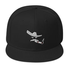 Load image into Gallery viewer, Snapback WHT Embroidered Charro Cap
