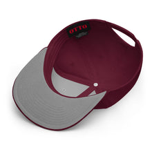 Load image into Gallery viewer, Snapback Burgundy with Gold Embroidered Charro
