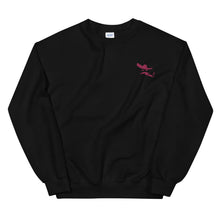 Load image into Gallery viewer, Charro Sweater in Black, White with Pink Logo
