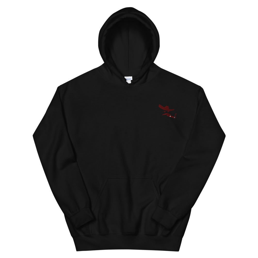 Charro Hoodie Red Logo