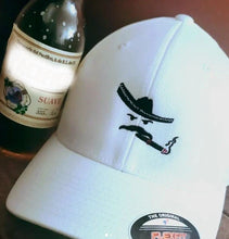 Load image into Gallery viewer, FlexFit WHT Embroidered Charro Cap
