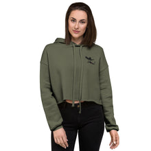 Load image into Gallery viewer, Crop Hoodie in Green, Peach, Gray
