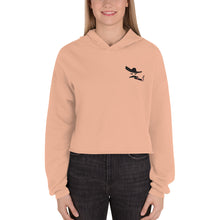 Load image into Gallery viewer, Crop Hoodie in Green, Peach, Gray
