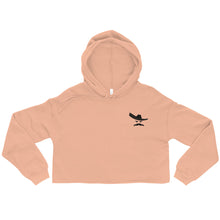 Load image into Gallery viewer, No Cigar Crop Hoodie in Green, Peach, Gray
